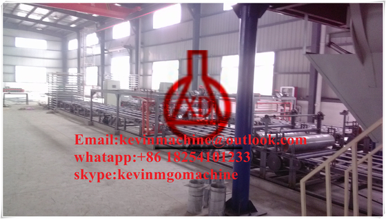 Mgo της Κίνας αυτόματη αλεξίπυρη γραμμή παραγωγής πινάκων με τη μεγαλύτερη περιεκτικότητα 1500 φύλλα